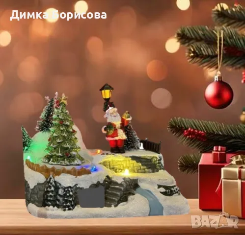 Светеща Коледна декорация с Дядо Коледа или Снежен човек – Празнична магия за вашия дом, снимка 2 - Други - 47557189