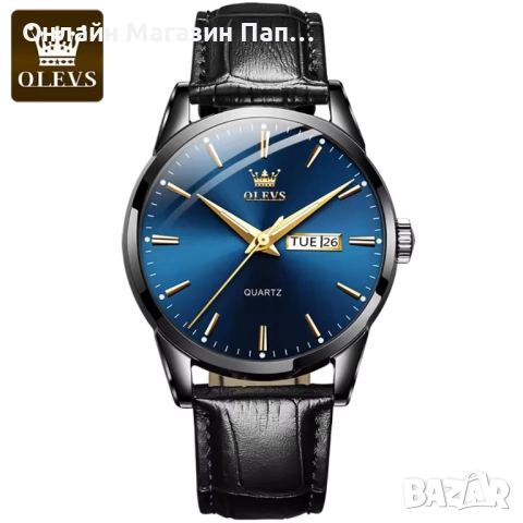 Мъжки класически часовник OLEVS 6898 с календар, снимка 8 - Мъжки - 52386978