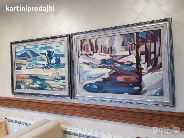 Маслена картина " Дъждовен хоризонт ", снимка 15 - Картини - 42224774