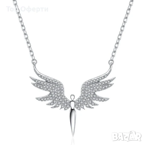 Нежно дамско колие с висулка феникс с камъни /, снимка 8 - Колиета, медальони, синджири - 49101110