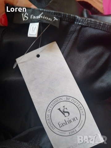 Ново!*VS fashion*Рокля кожа и воал, снимка 11 - Рокли - 52509181