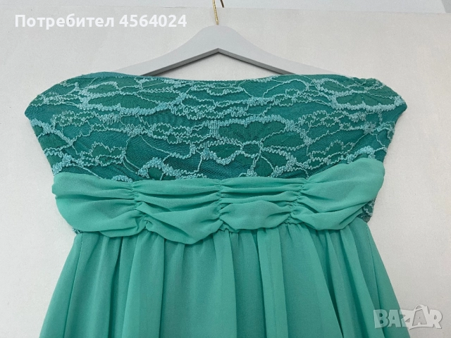 Дамска зелена рокля , снимка 4 - Рокли - 52464889