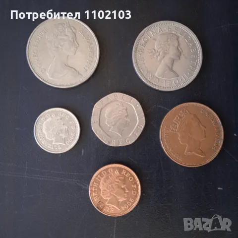 Монети Англия, снимка 2 - Нумизматика и бонистика - 50068954