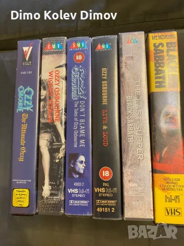 Ozzy Osbourne  BLACK SABBATH VHS Колекция Видеокасети. Оригинали!, снимка 3 - Други музикални жанрове - 48515623