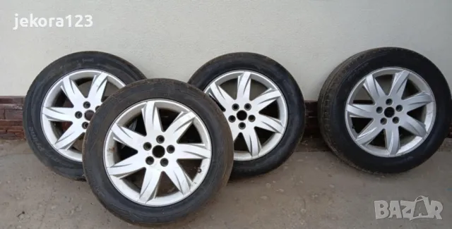 Запазени Рено Сценик гуми с джанти, 17-ка, 225/55, снимка 2 - Гуми и джанти - 49700181