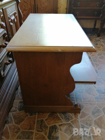 Ретро дървен шкаф/TV маса с чекмедже , снимка 5 - Антикварни и старинни предмети - 53230147