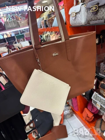 Дамски Кожени Чанти ✨ Lacoste , снимка 9 - Чанти - 50756512