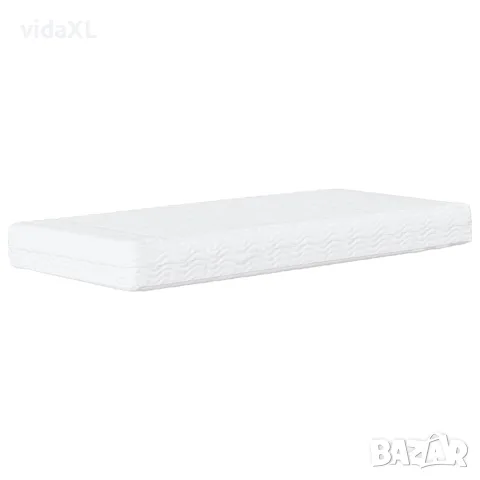 vidaXL Канапе с матрак, тъмнозелено, 100x200 см, кадифе, снимка 5 - Спални и легла - 56146788