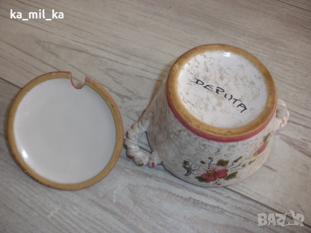 Захарница - Глазирана Керамика, снимка 6 - Други - 53090477