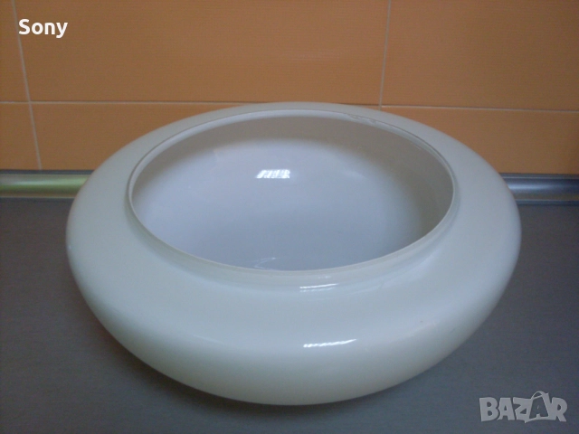 Стари български стъклени плафони, аплици за таван- комплект 2бр., снимка 9 - Антикварни и старинни предмети - 52682073