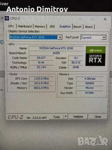Acer Aspire 5 i5 1240p RTX 2050 4GB 16GB RAM 256 SSD, снимка 4 - Лаптопи за дома - 56195745