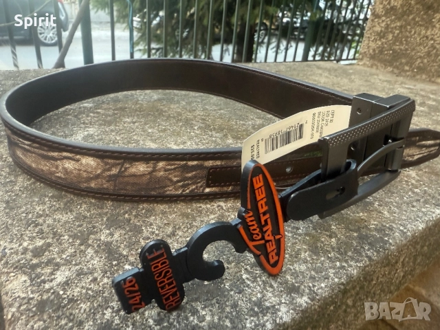 Каишка ест.кожа за големи кучета Team Realtree 