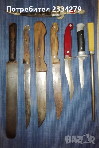 Стари ножове, различни видове , масап стар. , снимка 2 - Ножове - 53027619