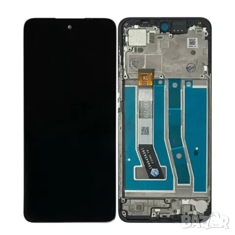 Дисплей за Motorola Moto G54, G14, XT2343-1, LCD, тъч скрийн, с рамка, екран, LED XT2343-2, LED, G54, снимка 3 - Резервни части за телефони - 48424365