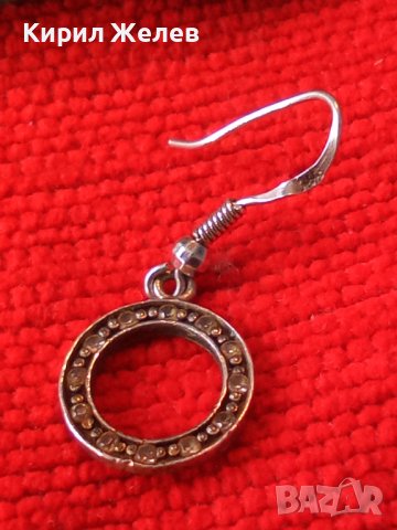 ПРЕКРАСНА СРЕБЪРНА РЕТРО АРТ ОБЕЦА СРЕБРО 925 с ФАСЕТИРАНИ СКЪПОЦЕННИ КАМЪЧЕТА ЦИРКОНИЙ 26389