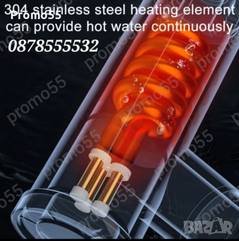 Проточен Нагревател за вода 3000W с дисплей Инокс, снимка 10 - Бойлери - 44634763