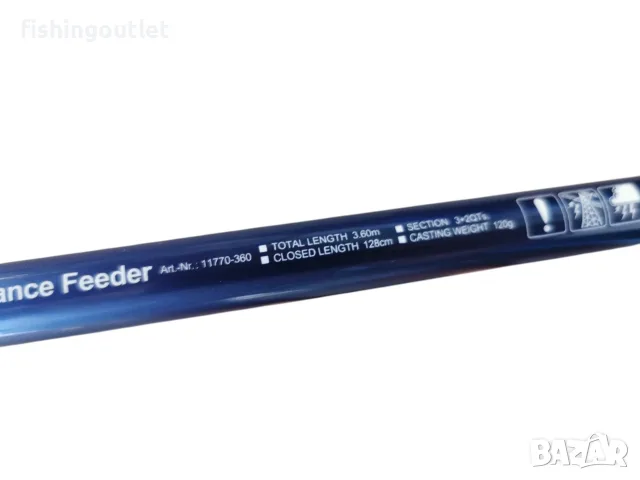 Фидер въдица Daiwa Triforce Target Distance Feeder 3.60м 120гр, снимка 5 - Въдици - 55829069