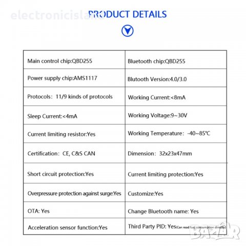 Диагностика автомобил кола Двойна платка OBD II ELM 327, версия 1.5 PIC18F25K80 ОБД 327, снимка 14 - Аксесоари и консумативи - 39580583