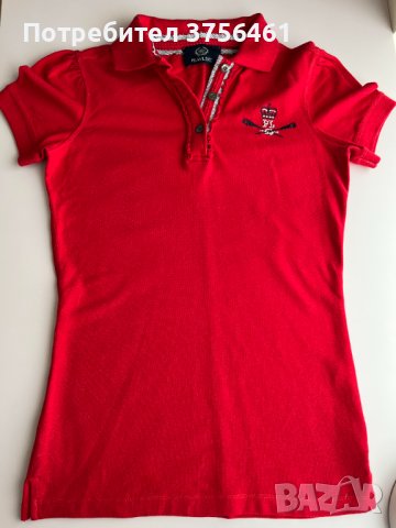 червена блуза с къс ръкав, снимка 2 - Тениски - 41060887