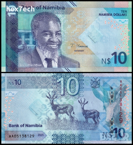 ❤️ ⭐ Намибия 2025 10 долара UNC нова ⭐ ❤️