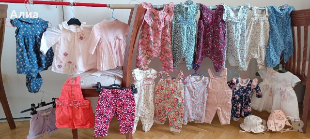 Лот от боди, клинче, ританки, гащеризон-31части, снимка 2 - Комплекти за бебе - 53711611