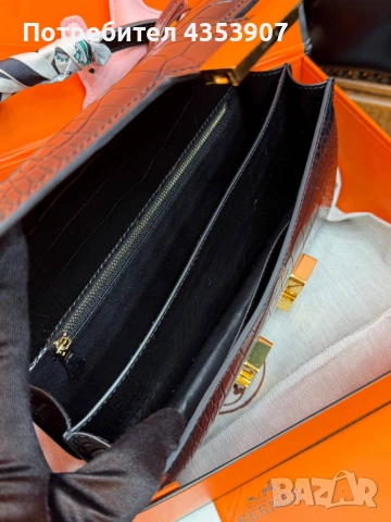 Чанта hermes ЕСТЕСТВЕНА КОЖА, снимка 8 - Чанти - 53614821
