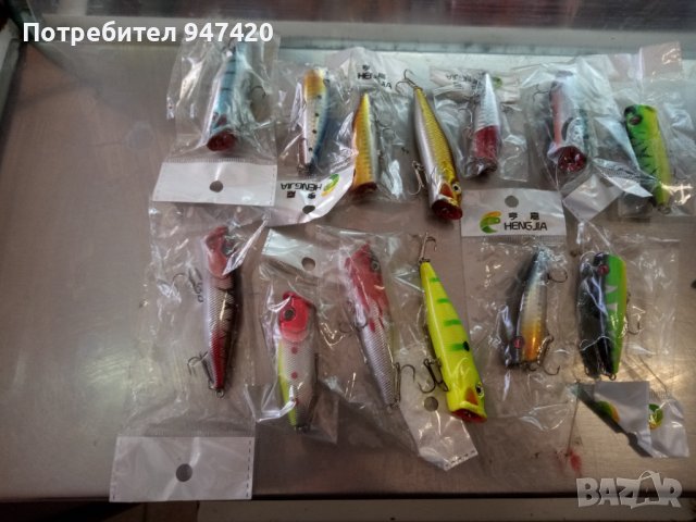 Продавам блесни и попери и воблери, снимка 3 - Стръв и захранки - 40058696