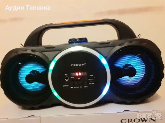 Аудио система CROWN. BLUETOOTH, USB, AUX, TUNER. Микрофон. , снимка 2 - Аудиосистеми - 48159808