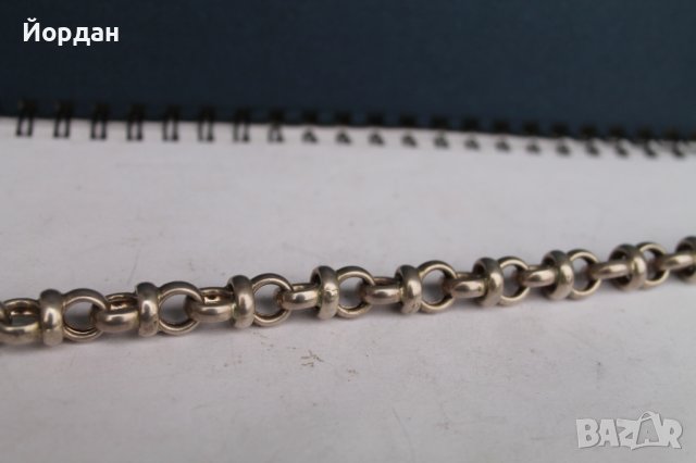 Сребърна гривна, снимка 5 - Гривни - 38948656