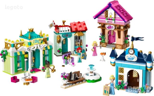 НОВО ЛЕГО 43246 Дисни - Приключение на пазара с принцесите на Дисни LEGO 43246 Disney Princess Marke, снимка 2 - Конструктори - 48843717