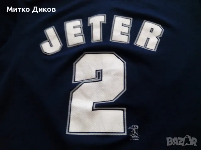 Jeter #2 Yankеes  бейзболна маркова тениска Трю Фен размер Л, снимка 8 - Спортна екипировка - 55739548