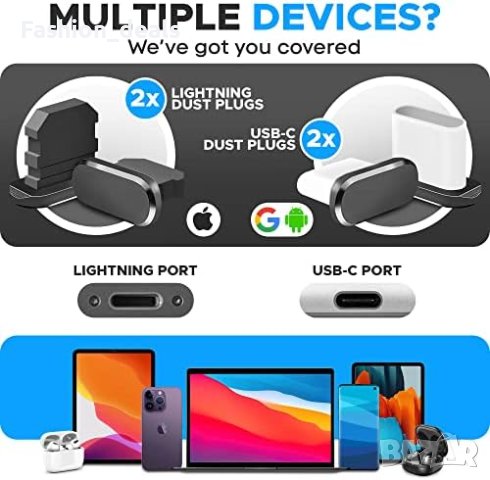 Нов набор от инструменти за SIM карти с Ports Cleaner Usb C Dust Plug, снимка 7 - Друга електроника - 41806734