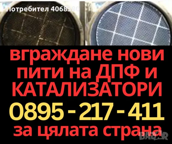 ВГРАЖДАНЕ на НОВИ ПИТИ на ДПФ DPF и КАТАЛИЗАТОРИ , снимка 1