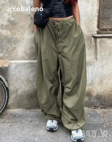 Дамски свободни ретро панталони с връзки, 4цвята , снимка 2 - Панталони - 50094757