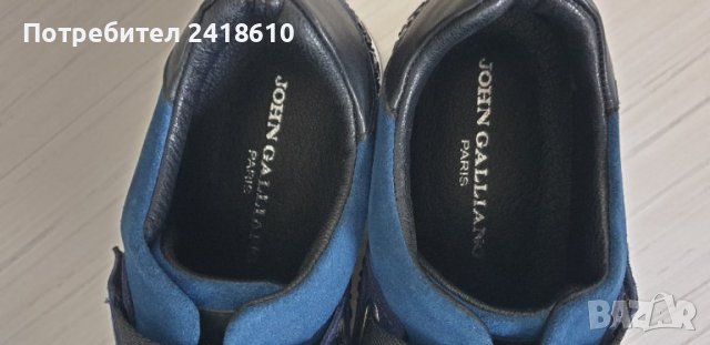 JOHN GALLIANO Paris Leather Sneakers Womens Size 39- 25см НОВО! ОРИГИНАЛ! Дамски Сникърси ЕСТЕСТВЕНА, снимка 13 - Кецове - 44181748