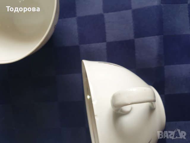 Порцеланов троен сет за кафе,чай , снимка 5 - Сервизи - 41242637