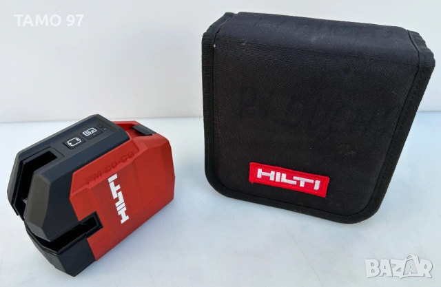 Hilti PM 20-CGE - Линеен лазер с отвес със зелен лъч 2025 като нов!