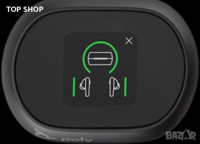 Слушалки Poly Voyager Free 60+ UC, Bluetooth, In-Ear, USB-C, Тouch case, Черни, снимка 4 - Слушалки и портативни колонки - 48752571