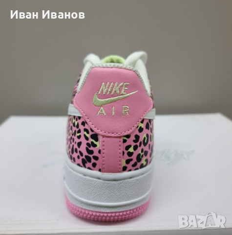 маратонки Nike Air Force 1 '07 'Pink Leopard' оригинални номер 38 ,5 -39, снимка 3 - Маратонки - 44829450