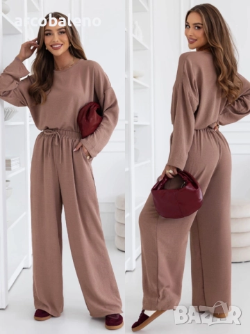 Дамски комплект от блуза и панталони на Shalina, 5цвята , снимка 11 - Комплекти - 52744152