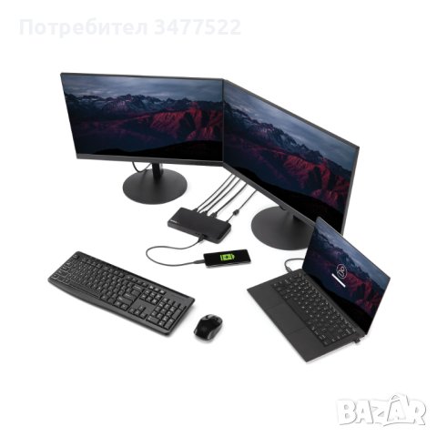 Продавам Docking Station Dual-Monitor USB-C Dock for Windows® - 4x USB 3.0 Ports, снимка 14 - Лаптоп аксесоари - 40832323