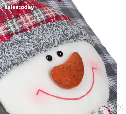 Коледна Възглавница Снежен човек, 35x35 см