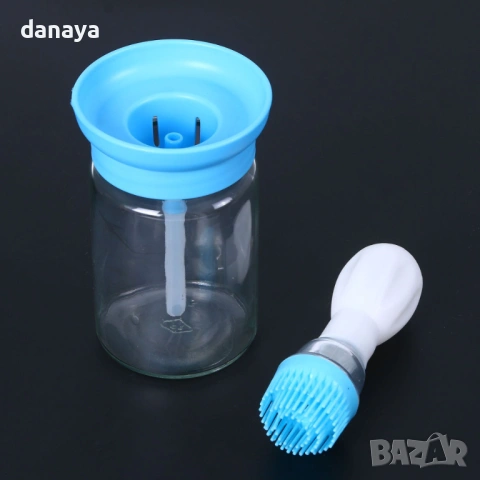 6402 Дозатор за олио със силиконова четка, 300 мл, снимка 5 - Аксесоари за кухня - 53505685