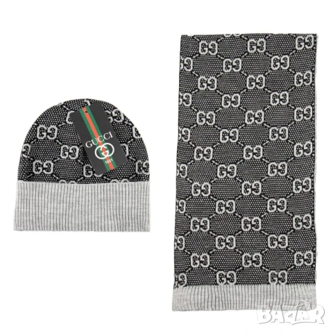шапка и шал gucci louis vuitton nikr hugo boss , снимка 7 - Шапки - 51404182