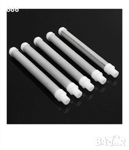 Комплект от 5 филтъра от неръждаема стомана за безвъздушен пистолет за боядисване, снимка 5 - Други машини и части - 53803074