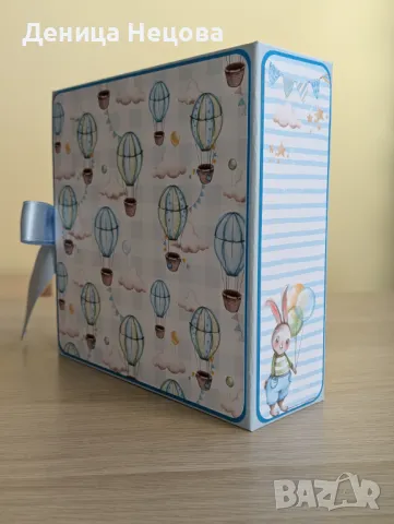 Бебешки ръчно изработен албум за снимки, подарък за погача, подарък за бебе, рожден ден, снимка 2 - Други - 49736146