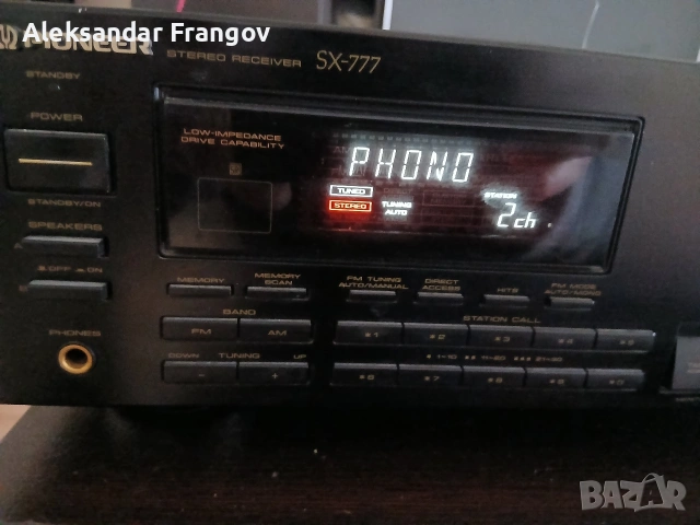 ресивър PIONEER SX 777 made in Japan , снимка 3 - Ресийвъри, усилватели, смесителни пултове - 52972296