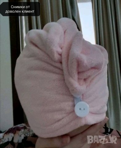 Микрофибърна кърпа за сушене на коса, снимка 8 - Шапки - 41816097