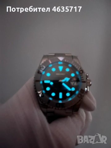 Нов часовник Seiko Yacht-Master Silver (custom mod), снимка 4 - Мъжки - 52825634
