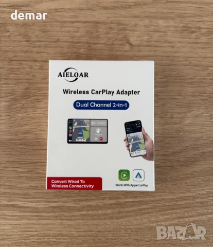 Безжичен CarPlay адаптер Aieloar за iPhone, безжичен Carplay адаптер с бърза връзка, снимка 9 - Аксесоари и консумативи - 51243622